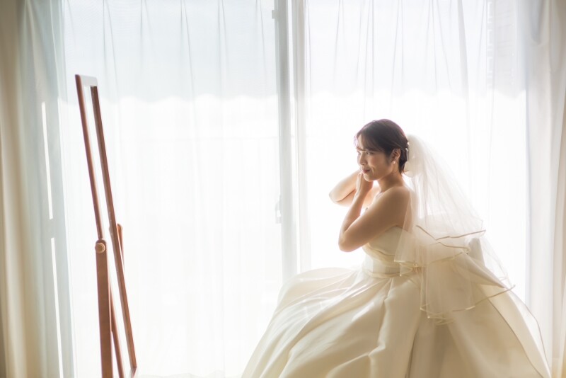 幸せ溢れるお支度シーン♡