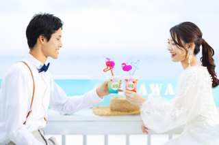 【選べる瀬長島ホテルオリジナルドレス1着付♡】プライベートフォトウエディング♡ビーチ&ウミカジテラス撮影♪