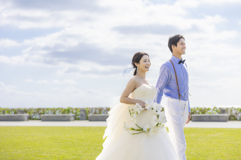 プライベートフォトウエディング♡ビーチ&ウミカジテラス撮影♪