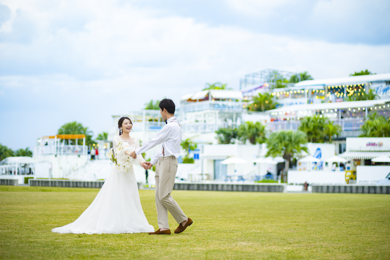 プライベートフォトウエディング♡ビーチ&ウミカジテラス撮影♪
