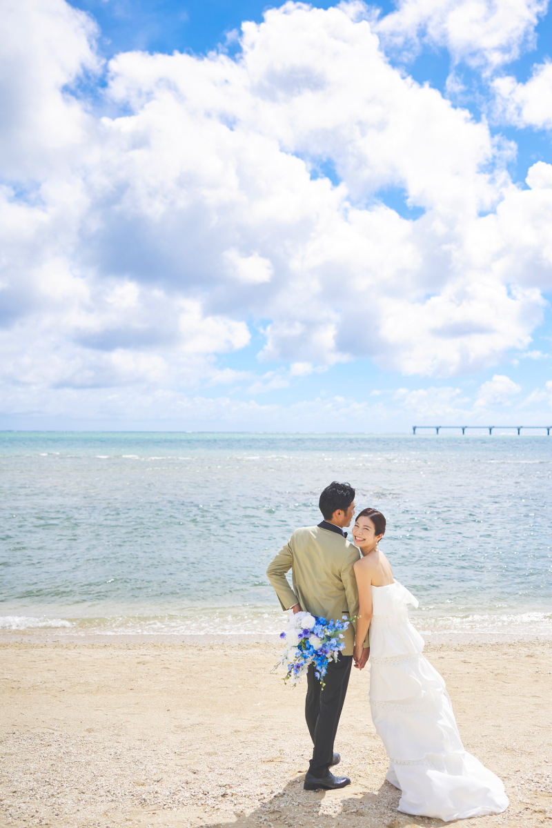 プライベートフォトウエディング♡ビーチ&ウミカジテラス撮影♪　