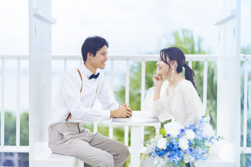 ☆人気のビーチ撮影付き☆宿泊・お食事・撮影(ホテル内、ウミカジテラス、ビーチ)・ヘアメイク・ドレス全て含んだフォトプラン