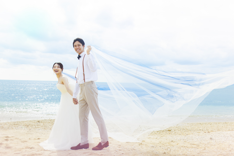 プライベートフォトウエディング♡ビーチ&ウミカジテラス撮影♪