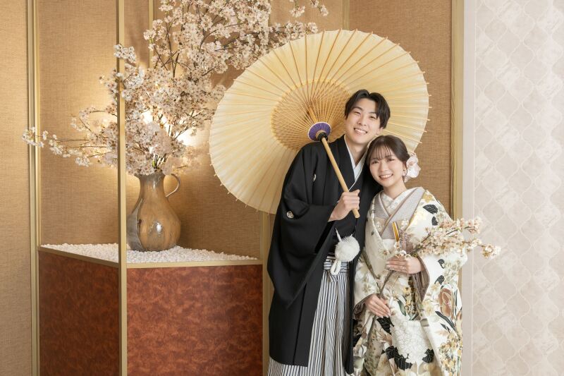 和装洋装スタジオ撮影