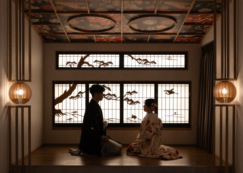 シルエット風ショット