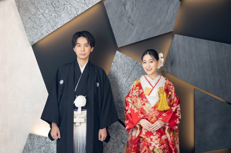 色打掛で印象を華やかに！