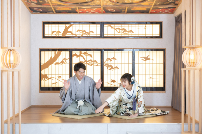 可愛らしいおふざけショットも!