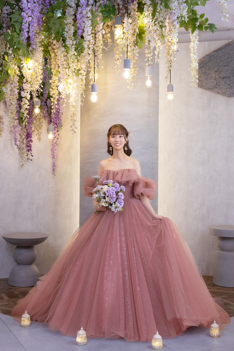 ドレスを持って