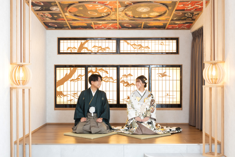 和装洋装スタジオ撮影