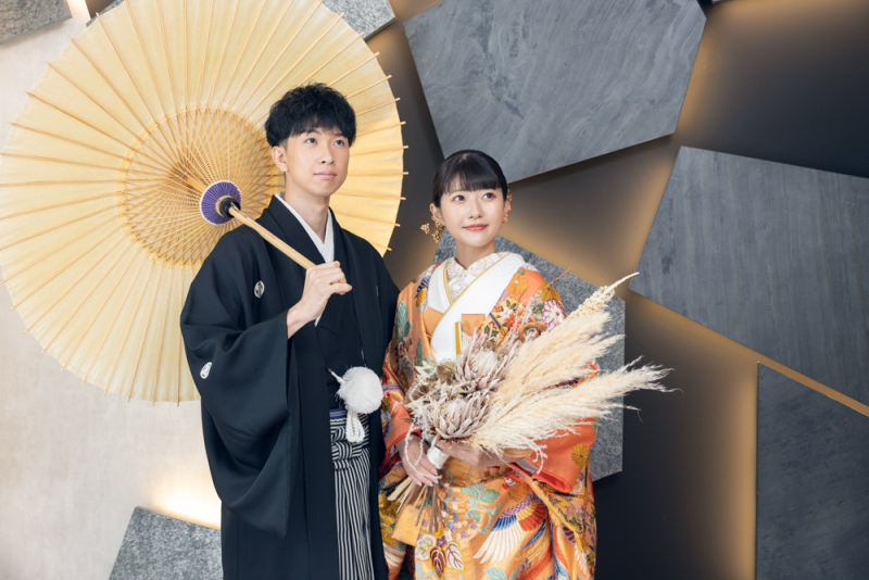 和傘&times;ブーケ