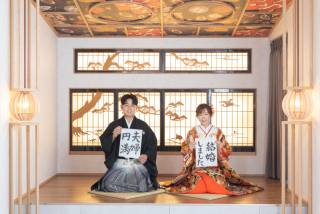 和装洋装スタジオ撮影