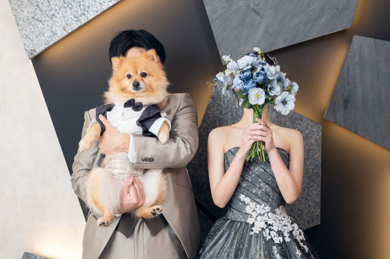 顔隠しショット