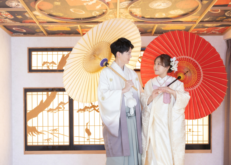 和装洋装スタジオ撮影