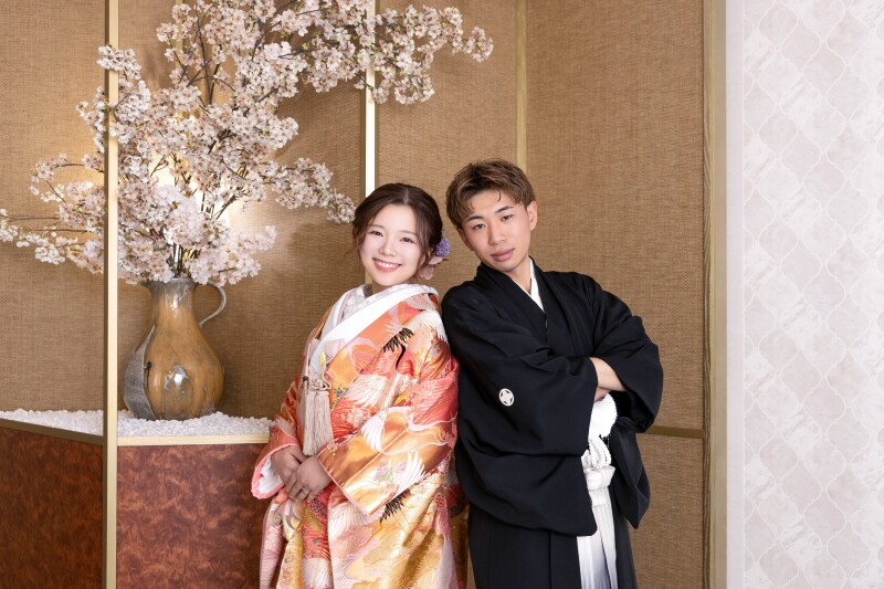 お背中合わせショット