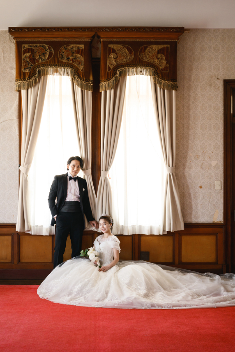 光に包まれる花嫁様