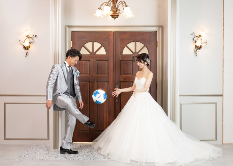 サッカーボールと