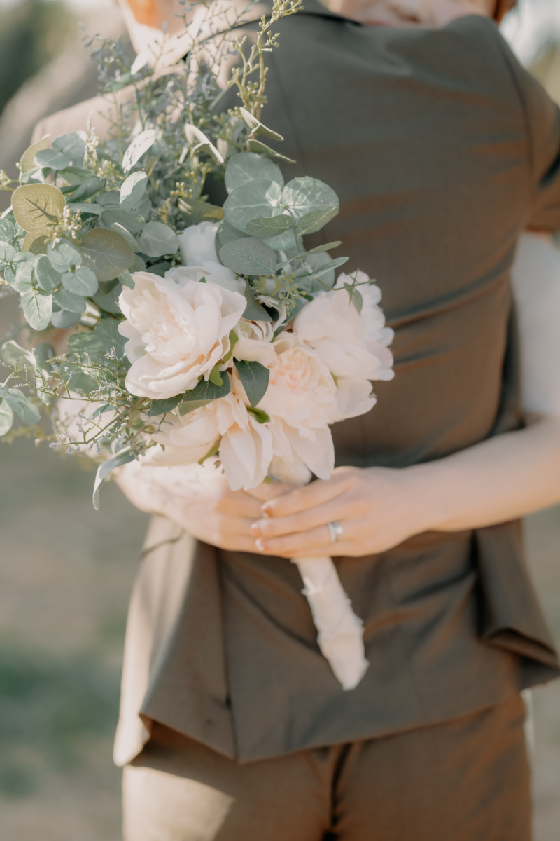 ブーケで魅せる上品さ