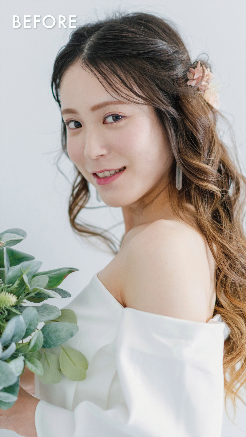 ヘアメイクの技術 写真1 before