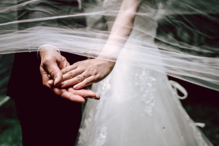 お二人の優しい笑顔を