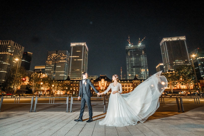 【東京駅:洋装】ナイトフォトプラン:オープニングムービー&フォトブック付き!