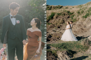 【城ヶ島：ドレス2着プラン】1日で2つの花嫁スタイルを楽しめるドレス2着付きフォトプラン