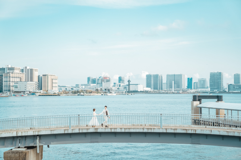 【BAYSIDE】東京湾を眺める竹芝でナチュラルフォトウェディング!