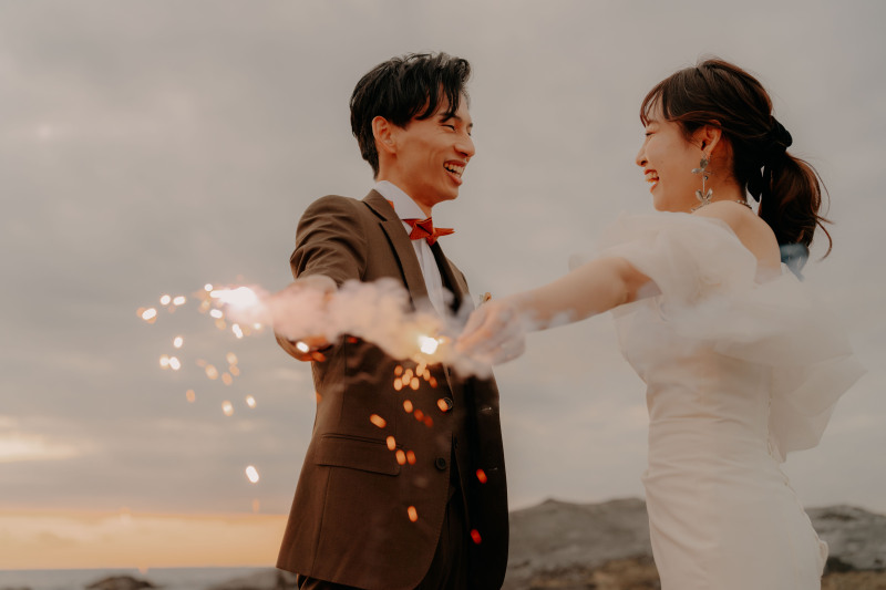 【城ヶ島:豪華特典付】全てコミコミ・衣装アップグレードなし!結婚式で使えるオープニングムービー&ドローン撮影付き!!