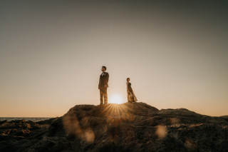 【城ヶ島：前撮りパックプラン】結婚式で使えるオープニングムービー&ウェルカムボード付きプラン