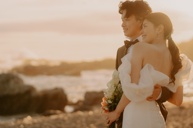 【城ヶ島:前撮りパックプラン】結婚式で使えるオープニングムービー&ウェルカムボード付きプラン