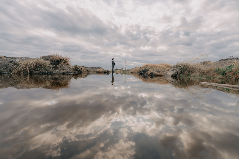 【城ヶ島:前撮りパックプラン】結婚式で使えるオープニングムービー&ウェルカムボードが付いてくる!!