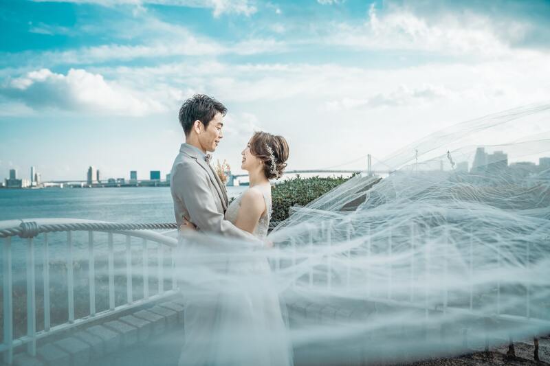 【BAYSIDE】東京湾を眺める竹芝でナチュラルフォトウェディング!