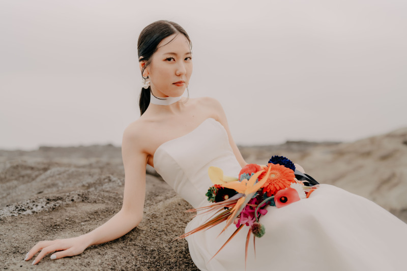 【城ヶ島】ソロウェディングプラン:ドレス1着