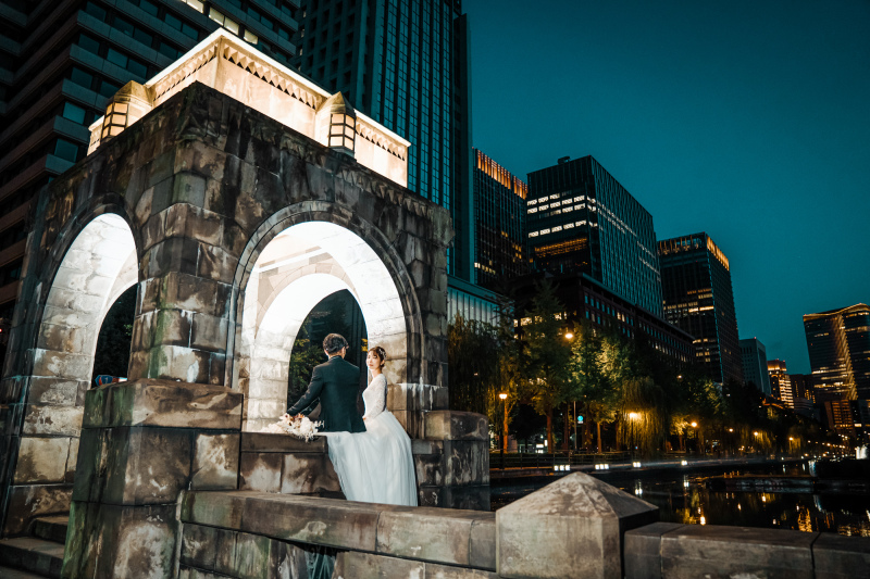 【東京駅:洋装】ナイトフォトプラン:オープニングムービー&フォトブック付き!