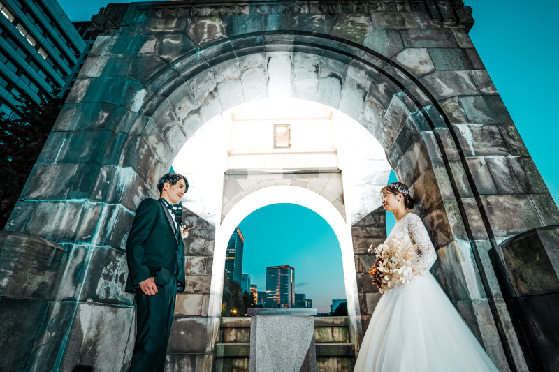 【東京駅:洋装】ナイトフォトプラン:オープニングムービー&ウェルカムボード付き!