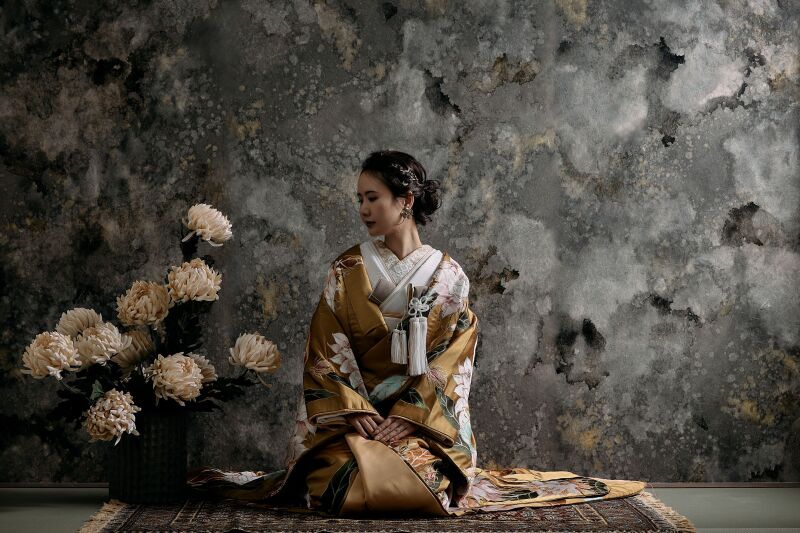 【通年プラン】ドレス+着物 洋装&和装2着スタジオ撮影プラン 撮影150カット+納品データ50カット/レタッチ&美肌補正付き