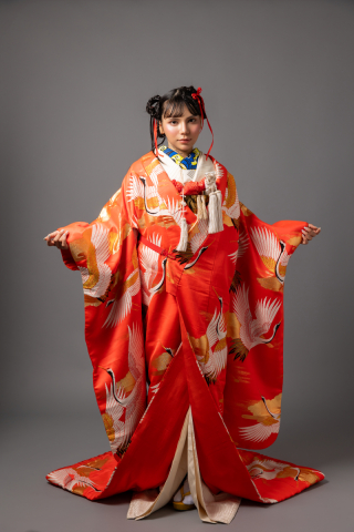 色打掛【襟カスタム付け外し可】