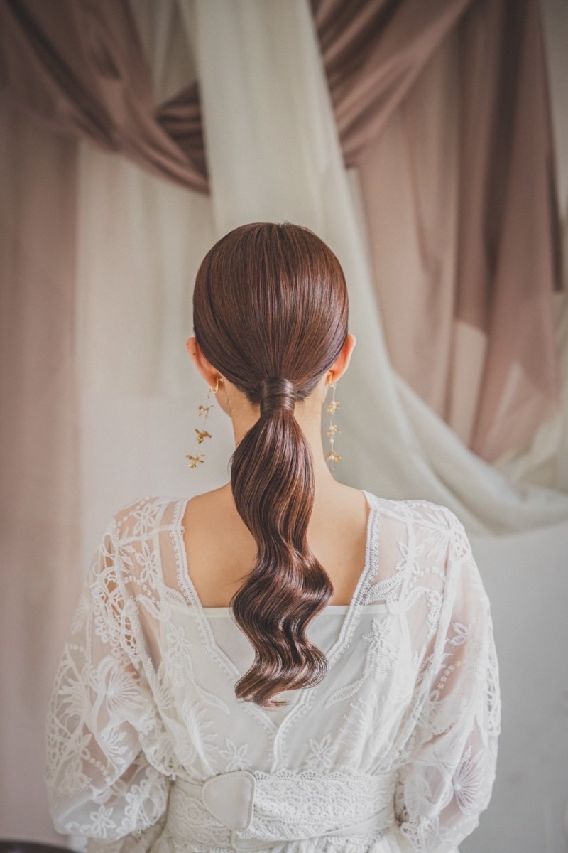 ヘアメイクもご希望に沿って。韓国風リクエスト