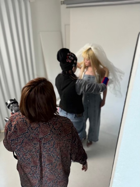 スタジオでの撮影!