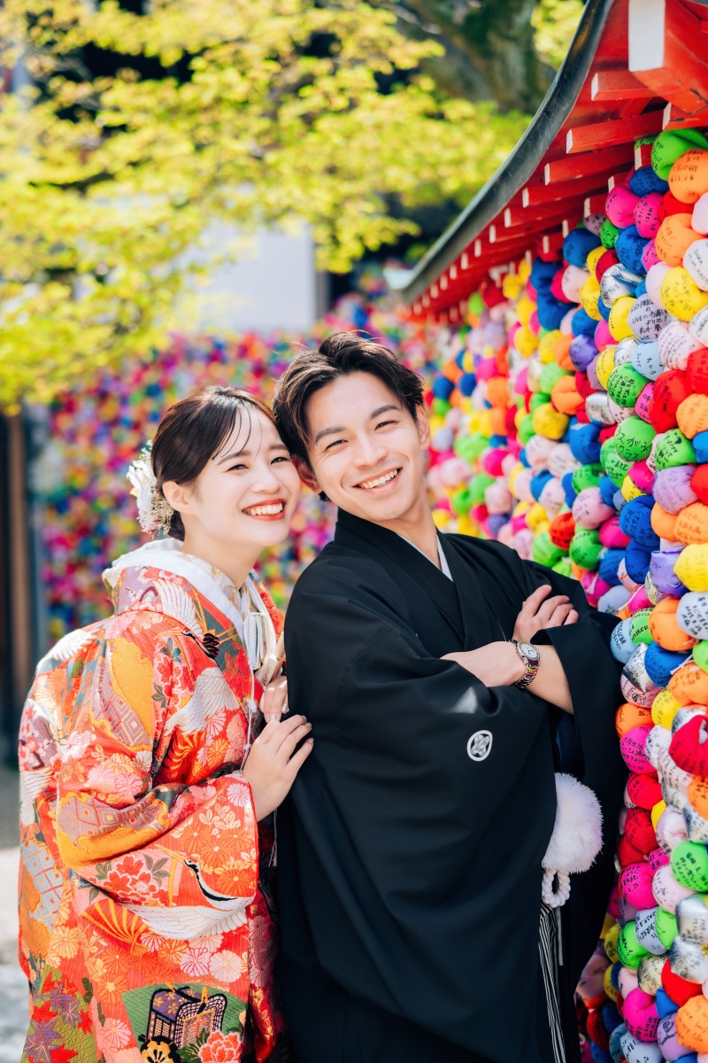 色打掛に掛け替えて、八坂庚申堂へ