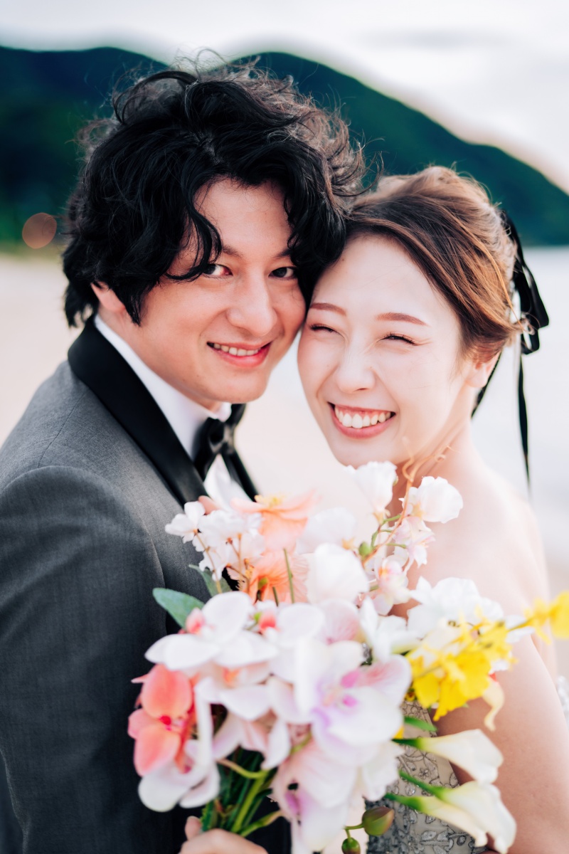 しあわせが、そのまま表情に