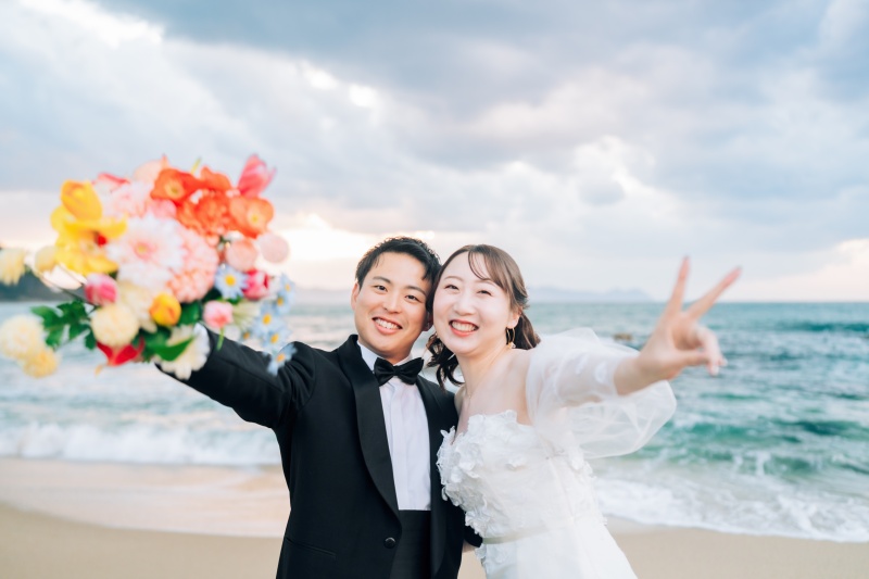 海ではじける笑顔時間
