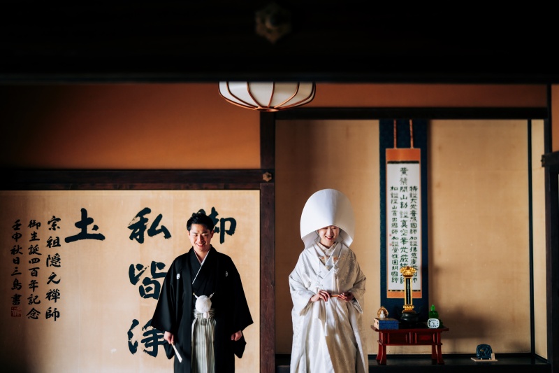 綿帽子彩る晴れ姿