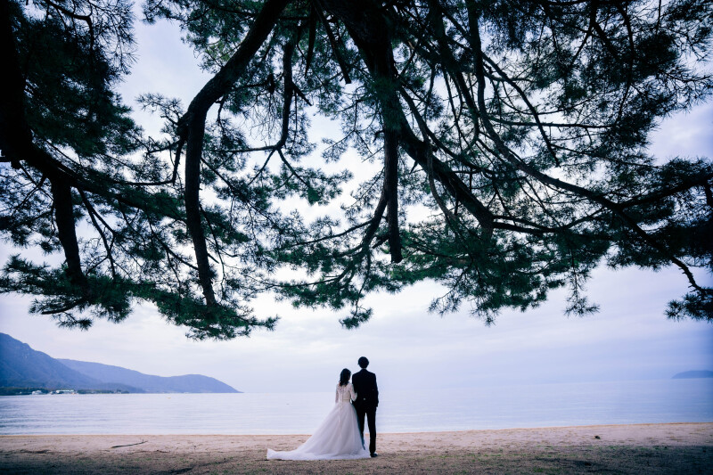 砂浜と湖でのお写真を。