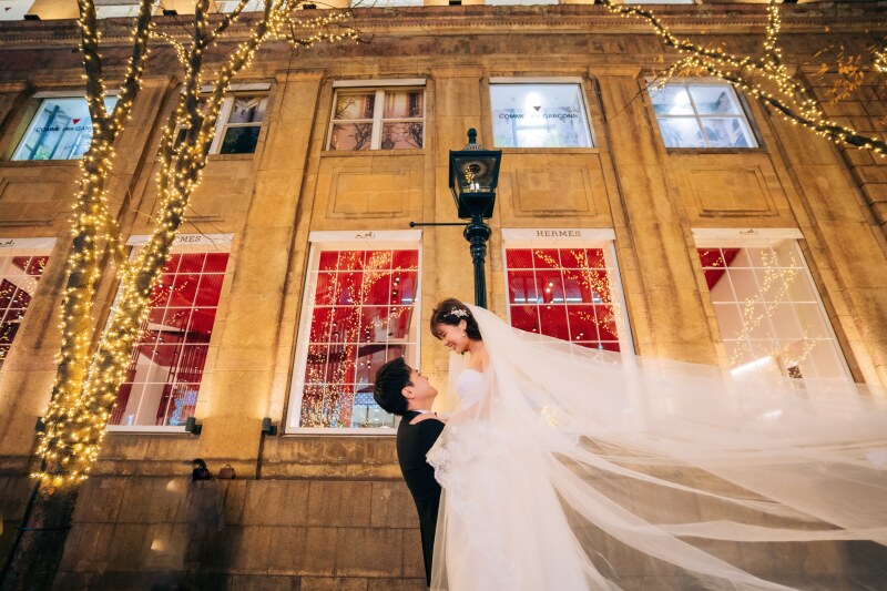 【アルバム付】神戸旧居留地洋装撮影プラン+スタジオ撮影特典《魔法の美肌・細見えレタッチ付》200枚