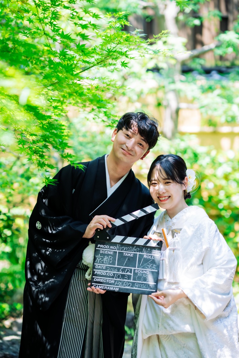 【京都祝縁オープンキャンペーン】7/1/-8/31迄の撮影限定--エアコン完備貸切お庭撮影レタッチ付全データお渡し