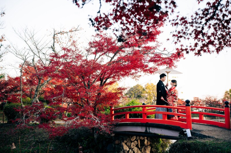 【アルバム付】大覚寺プラン+スタジオ撮影特典《魔法の美肌・細見えレタッチ付》200枚