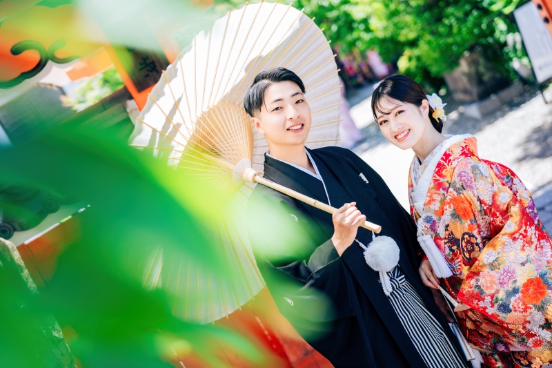 【ウェディングフォトの日限定】和装1着ロケ1箇所プラン+洋装スタジオ撮影特典《魔法の美肌・細見えレタッチ付》150枚