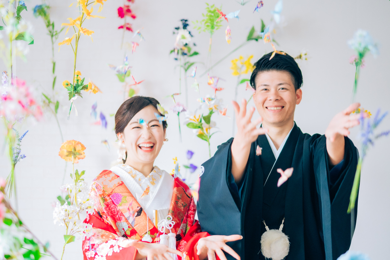 【アルバム付】和装1着ロケ2箇所プラン+スタジオ撮影特典《魔法の美肌・細見えレタッチ付》200枚