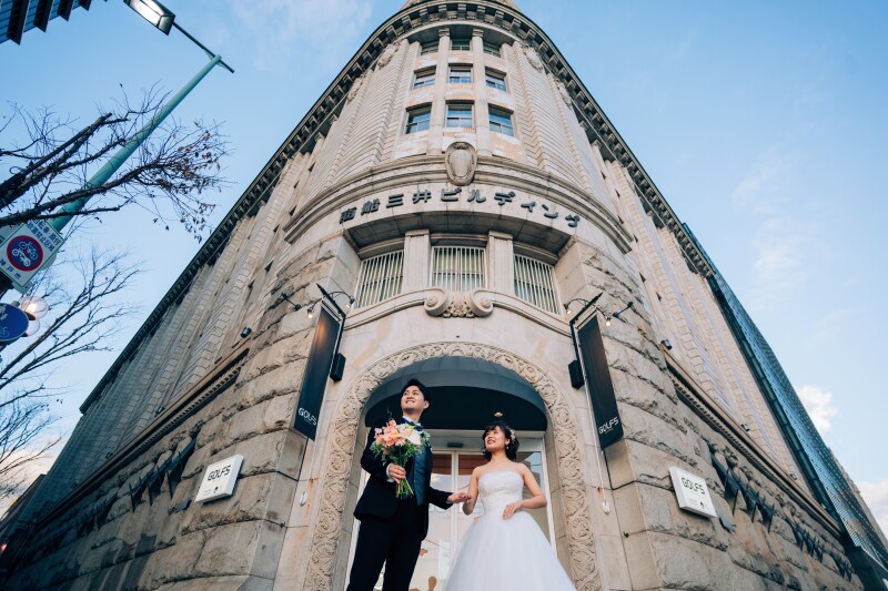 【アルバム付】神戸旧居留地洋装撮影プラン+スタジオ撮影特典《魔法の美肌・細見えレタッチ付》200枚