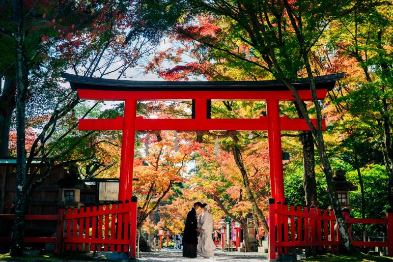 【アルバム付】大原野神社プラン+スタジオ撮影特典《魔法の美肌・細見えレタッチ付》200枚